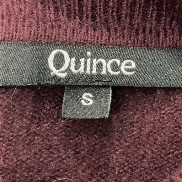 Quince Mongolian Cashmere Kitten Soft Ox Blood Burgundy Turtleneck Dress Small - Picture 6 of 8